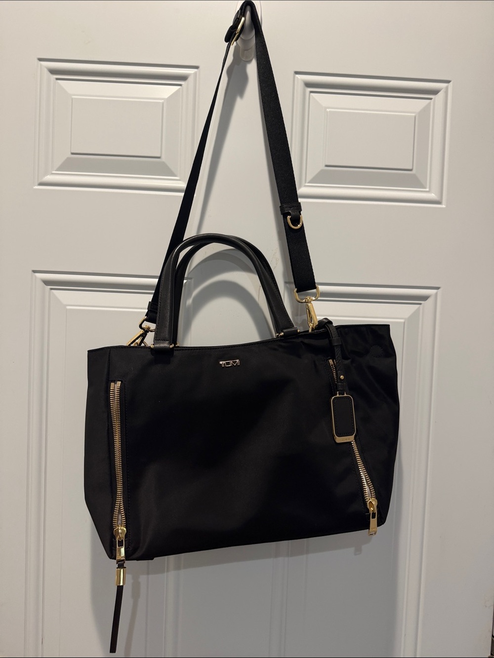 Tumi Voyageur Valetta Medium Tote with Gold Hardware